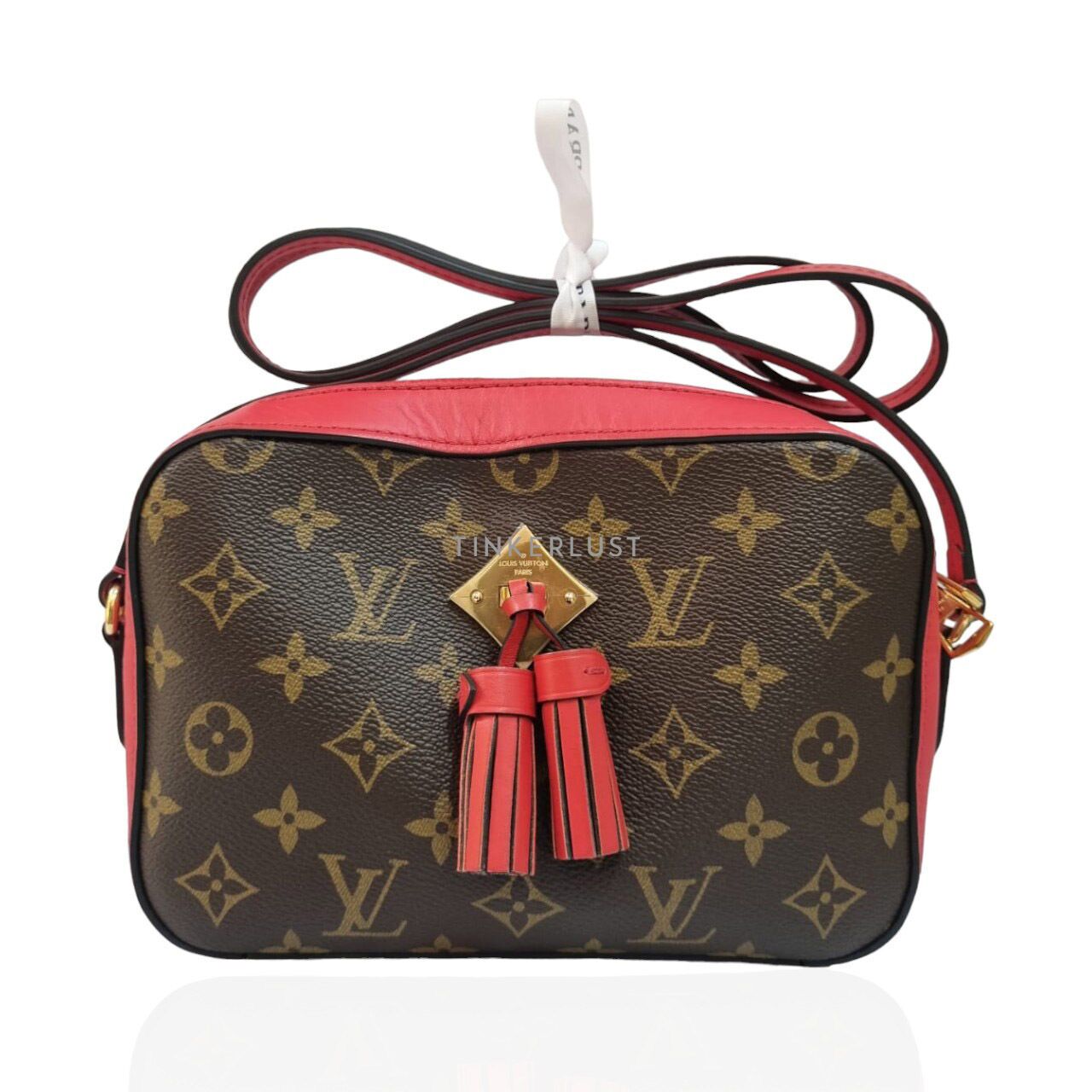 tas sling bag Louis Vuitton Saintoige Red Monogram GHW 2018 Sling Bag Tinkerlust